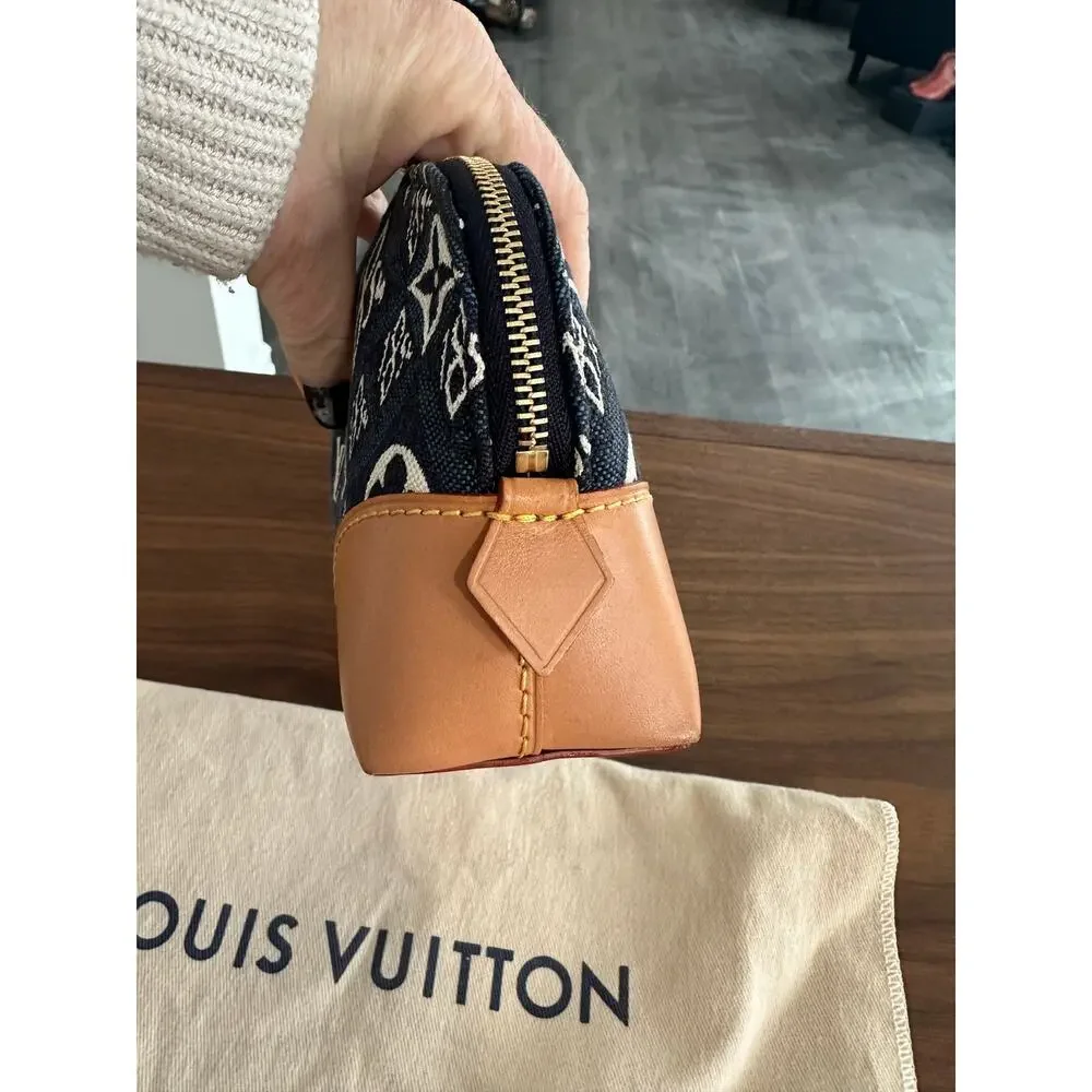 Louis Vuitton Limited Edition Jacquard Since 1854 Monogram Cosmetic Pouch - Picture 7 of 10